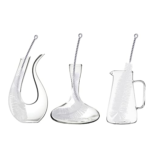 Bottle Brush - Ideal for Cleaning Narrow Neck Swing Top Glass, Brewing, Wine, Beer, Soda, Spray, Kombucha Bottles (White+1Pack) - color: B-white+1pack
