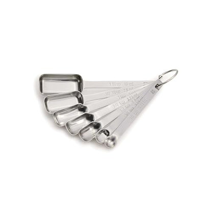 King Arthur Baking Company Spice Measuring Spoons, 18/8 Stainless Steel, 7-Piece Set, Precision Measures, For Baking And Cooking - style: Stainless Steel, 7-Piece Set