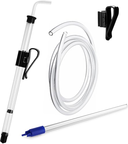 17.7” Long Auto Siphon-3/8” Racking Cane, Homebrew Wine Siphon Pump with 5.5FT Tubing & Auto Siphon Clamp, Effortless Bottling Fermentation Siphoning Mead Wine Making Kit