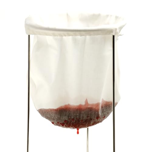 Norpro, White & Silver Strainer Stand, 12in/30.5cm high and 6.5in/16.5cm