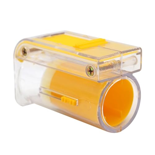 6Pcs Bee Queen Marker Bottle Mark Cage Plastic One Handed Marking Catcher with Plunger Plush Garden Beekeeping Supplies