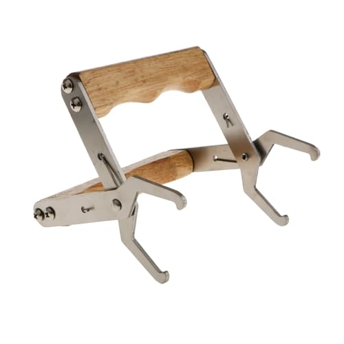 2pcs Wooden Hive Frame Grip Stainless Steel Holder Deep Lifter Beekeeper Tool for Bee Frames with Foundation