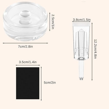 MEEZY 4 Set Fermentation Kit, Fermentation Glass Weights and Airlocks Compatible with 86MM Wide Mouth Mason Jars for Making and Storing Sauerkraut Vegetables