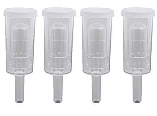 4 Piece Simple Airlock Homebrew Air Lock With Cap Beer Fermentation Wine Making Twin Bubble Grommet Airlocks