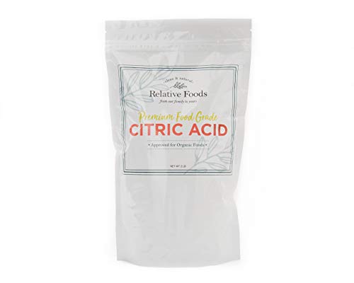 Relative Foods Citric Acid Powder Food Grade – 2 lb - Pure Citric Acid for Cooking, Canning, Bath Bombs & More - Non-GMO, Gluten-Free, No Additives - Resealable Bag - size: 2 lb