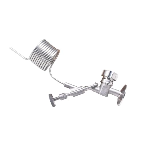 Home Brewing Tri Clamp 1.5" Sampling Valve with Coil Defoamer SS304 Brewing Sampling Valve Coil for Conical Fermenter Accessories Brewing Accessories(Sample Valve 375g) - color: Sample Valve 375g