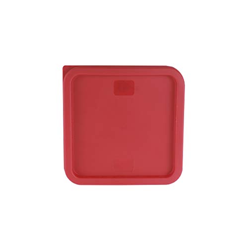 FSE FCC68 Reusable Cover for 6 & 8 Quart Container, Square, Red, NSF - style: Lid Only
