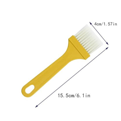 Pastry Brush Kitchen Accessories Yellow Barbecue Basting Brush Cooking Tools Reusable BBQ Oil Brush Pancake(Yellow)