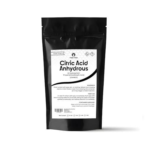 Citric Acid Anhydrous (2-Hydroxy-1,2,3-Propanetricarboxylic Acid) C6H8O7 | Used as Preservative, Flavoring Agent, Cleaning Agent | Kosher | 2lb - size: 1 Count (Pack of 1)