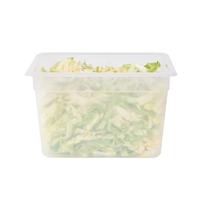 Restaurantware Food Storage Container 1 Pack of 12.7 x 10.3 x 7.8 Inches Plastic Stackable Storage Box White Reusable Label Container Dishwasher Safe For Restaurants And Kitchens