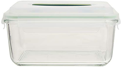 Glasslock 11.4-Cup Rectangle Handy Container,White - size: 11.4-Cup