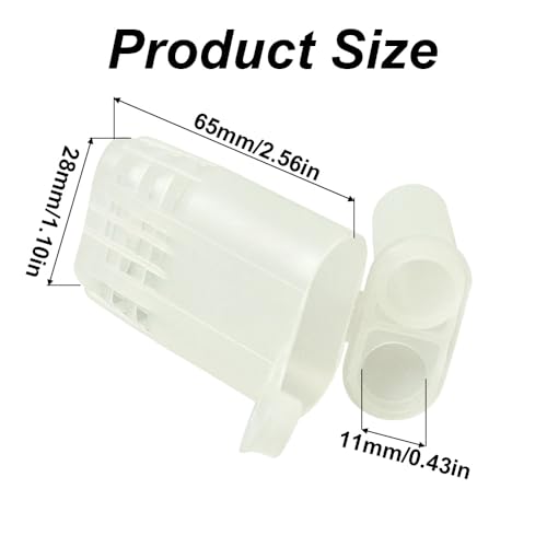 TopHomer 50pcs White Queen Bee Cages 2.56 * 1.10 * 0.43in Beekeeping Catcher Plastic Bee Isolator Clip Beekeeper Rearing Tools for Indoor Home Outdoor