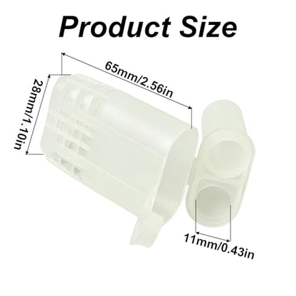 TopHomer 50pcs White Queen Bee Cages 2.56 * 1.10 * 0.43in Beekeeping Catcher Plastic Bee Isolator Clip Beekeeper Rearing Tools for Indoor Home Outdoor