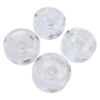 SUNGOOYUE Glass Fermentation Weights Mason Jar Glass Fermentation Weight, 7Cm Mason Jar Weight For Wide Mouth, Stones For Pickling Kimchi (4PCS Transparent)