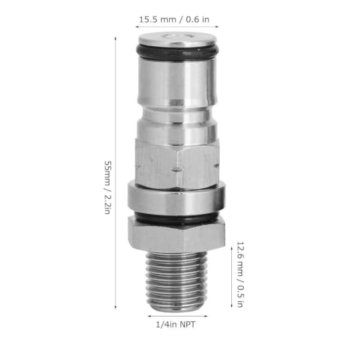 304 Stainless Steel Ball Lock Adapter Post Beer Keg Pressure Relief Valve Accessory(Gas)