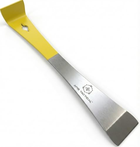 Hive Tool - Flat 2.5mm Thick Heat Treated Stainless Steel for Durability & Strength - Beekeeper Tools for Prying, Lifting & Scraping - Beekeeping Supplies - size: Standard