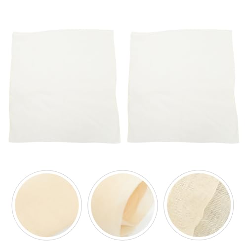 Holibanna 2Pcs Unbleached Cheesecloth Kitchen Washing Cloths Reusable Filter Cloth for Straining Cooking Baking for Cheese Making and Nut Milk