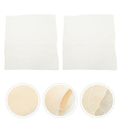 Holibanna 2Pcs Unbleached Cheesecloth Kitchen Washing Cloths Reusable Filter Cloth for Straining Cooking Baking for Cheese Making and Nut Milk