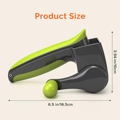 UHIYEE Patented Rotary Parmesan Cheese Grater, Hand Crank Cheese Shredder with Fine & Coarse Drums, Restaurant Quality, White, Stainless Steel & ABS, Dishwasher Safe, Gray Green - color: Gray