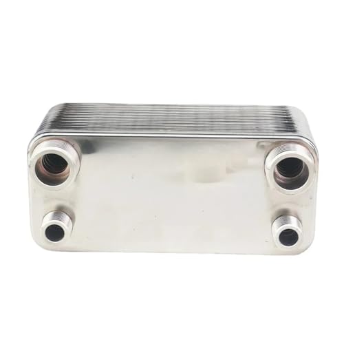 Female Thread Plate Wort Chiller Version 24 Plate Heat Exchanger Wort Chiller Cooler SUS 304 Stainless Steel(3l4 Inch BSPT) - size: 3l4 Inch BSPT
