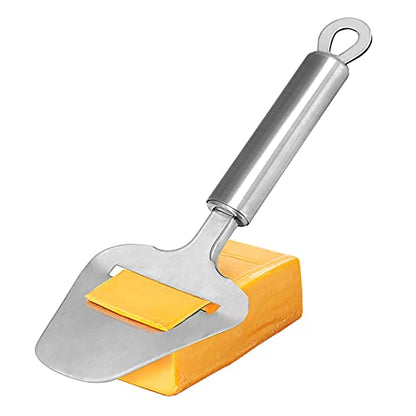 TOPULORS Stainless Steel Cheese Slicer, Heavy Duty Cheese Plane Cutter Shaver Server for Semi-Soft, Semi-Hard & Block Cheese