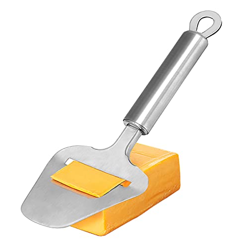 TOPULORS Stainless Steel Cheese Slicer, Heavy Duty Cheese Plane Cutter Shaver Server for Semi-Soft, Semi-Hard & Block Cheese
