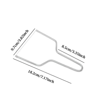 Honbay 2PCS Stainless Steel Butter Cheese Wire Cutters Slicers Knives for Kitchen (for soft cheese) - size: middle