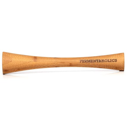 Fermentaholics Fermentation Tamper Tool, Make Sauerkraut At Home | Perfect Tool For Fermented Cabbage & Any Fermented Vegetables | DIY Fermented Sauerkraut | (Bamboo)