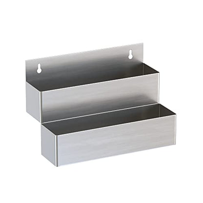 Stainless Steel Double Tier Speed Rail, Liquor Rack, Speed Rack, Bottle Holder - 15 Inch - size: 15 Inch, style: Double Tier