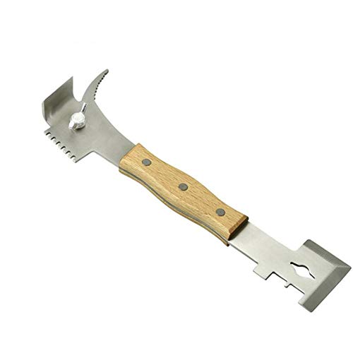 Wooden Handle Multifunction Bee Hive Scraper Tool Beekeeping Equipment Bee Hive Beekeeping Tool Supplies (Scraper Tool) - color: Scraper Tool