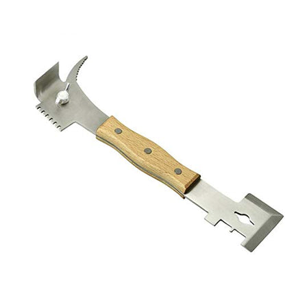 Wooden Handle Multifunction Bee Hive Scraper Tool Beekeeping Equipment Bee Hive Beekeeping Tool Supplies (Scraper Tool) - color: Scraper Tool