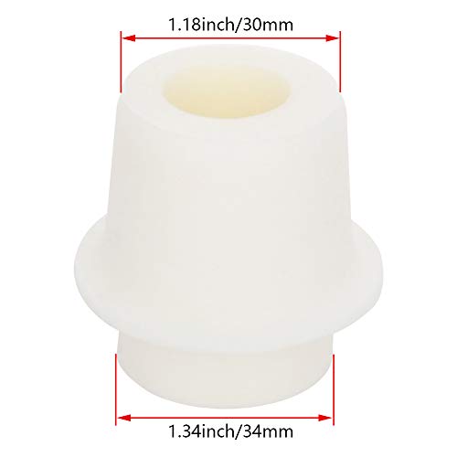 Othmro 1Pcs Drilled Rubber Stopper with Airlock, White Drilled Bungs Stopper with 1.18"-1.34" Hole for Fermentation Use, Homebrewing Beer Kombucha Airlock Stopper