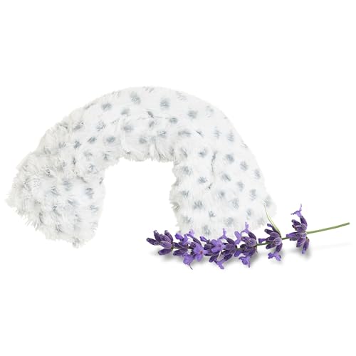 warmies Microwavable Neck & Shoulder Wrap - Targeted Heating Pad for Shoulder Relief - Versatile Heat Pack & Cold Therapy - Weighted Lavender-Scented Neck Warmer - 2 lb, Snowy - color: Snowy