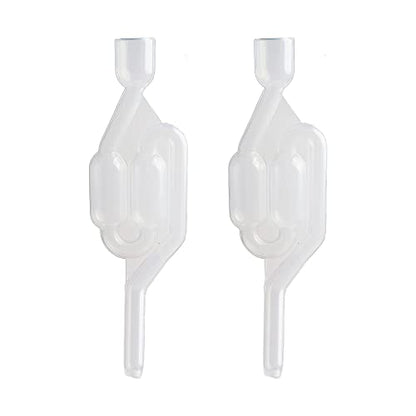 Ximimark 2Pcs S-Shape Air Lock Twin Bubble Grommet Homebrew Beer Fermentation Wine Making Ware -A5-7803x17