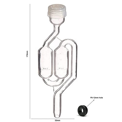 5 x Airlock S-Bubble Type with Grommets