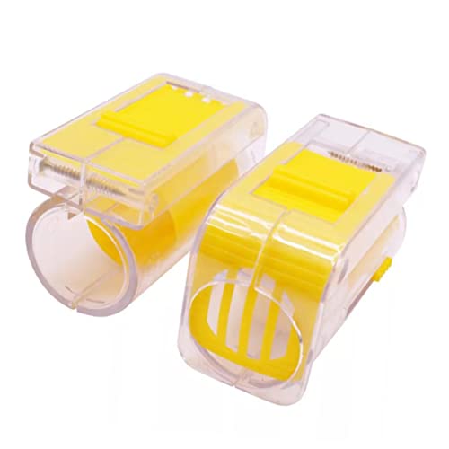 YARNOW Bee Queen Marking Capture Cage Durable Mark Bottle for Beekeepers Safe and Easy Queen Marking Tool Lightweight Beekeeping Equipment Yellow