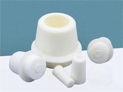 5pcs Laboratory Silicone Bung with Hole Stoppers Airlock Bubbler Triangular Flask Plug Stopper | 48-53mm - color: 48-53mm