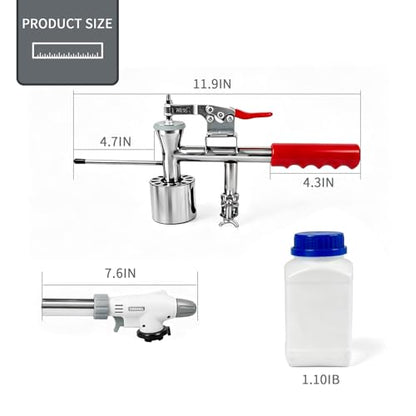 Oxalic Acid Vaporizer for Bees, Butane Powered Hive Vaporizer, Beekeeping Tools with 1.1 IB Oxalic Acid Crystals, for Comb Maintenance
