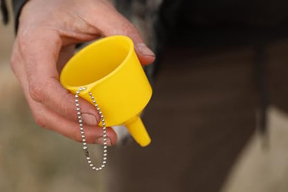 Coghlan's High-Strength Polypropylene Funnel with Brass Strainer, Ideal for Refilling Camp Stoves and Lanterns with Fuel; Mess-Free Design for Quick and Easy Pouring at Campsites and Home - size: 2 1/4"