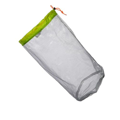 Camping Mesh Bag, Mesh Stuff Sack Light weight Nylon Mesh Drawstring Storage Bag for Travelling Hiking Camping Stuff Storage(L)