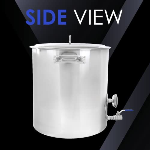 CONCORD Stainless Steel Home Brew Kettle Stock Pot (Weldless Fittings) (40 QT/ 10 Gal) - size: 40 QT/ 10 Gal