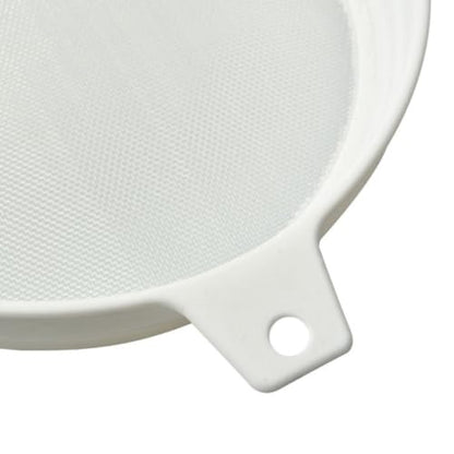 Abaodam Filter Strainer Double Sieve Plastic Beekeeping Tool with Nylon Filter Mesh White Anti-Rust for Beekeeping Use