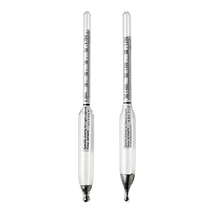 SP Bel‑Art H‑B DURAC Specific Gravity Hydrometer 1.000–1.600 Range for Liquids Heavier Than Water, Precision Laboratory Density Meter, Glass Hydrometer (B61801‑7000)