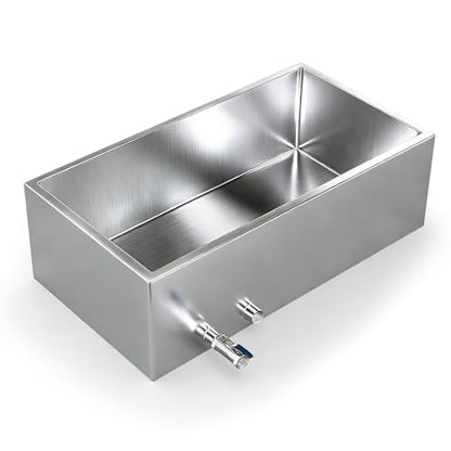 Marada Maple Syrup Evaporator Pan with Dual Interface Steam Table Pan,304 Stainless Jam Food Chafing for Home, Outdoor, Cooking (30"L x 16"W x 9.5"H) - size: 30x16x9.5 Inch (Pack of 1)