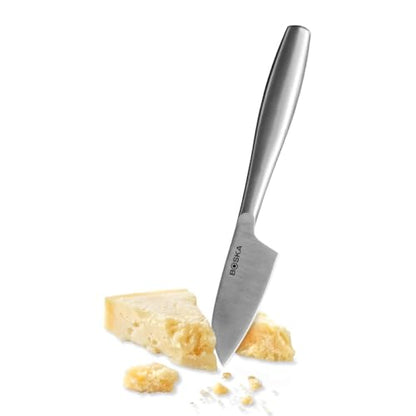 BOSKA Stainless Steel Cheese Knife - Copenhagen Nr.3 for All Types of Cheese - Multi-Functional Cheese Slicer - Handheld Slicer - Silver Non-Stick - Dishwasher Safe - for Kitchen Cooking - style: Hard Cheese Knife