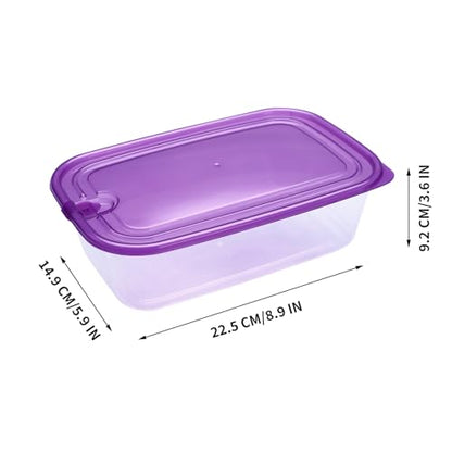 KIGI Plastic Food Containers, Snap-on Lids, BPA-Free, Vented & Microwave Safe for Leftovers, Stackable, Lightweight & Portable for on-the-go (5.4 Cup 6 PACK) - size: 5.4 Cup | 44 OZ