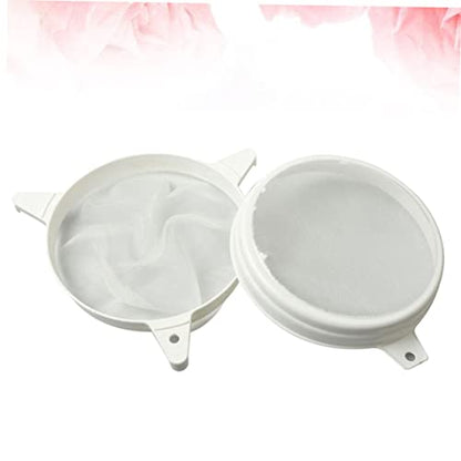 Yardwe Stainer Steel Strainer Filter 1pc Keeping Equipments Filter Keeping Tool Honey Screen Filter Honey Strainer Double Sieve Plastic Honey Strainer Honey Filter Beekeeping Tools
