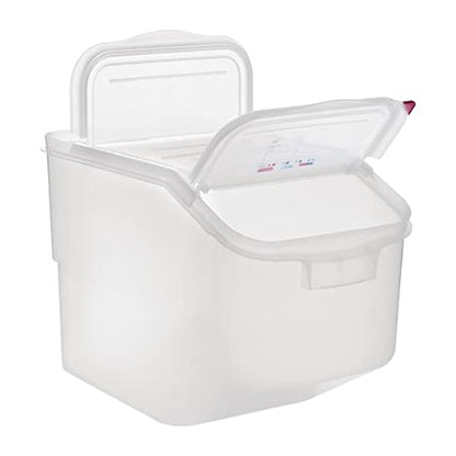 Araven Ingredient Bin, Storage Container for Large Quantity Ingredients, Use in Commercial or Home Kitchen, 13 Gallons, 1 Count, White