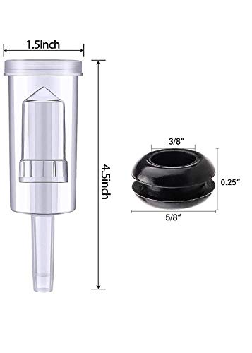 Airlock Set for Fermentation,12 Pieces Silicone Grommets and 6 Pieces Plastic Airlock for Preserving,Brewing, Beer, Wine,Making Wine, Fermenting Sauerkrau, Kimchi