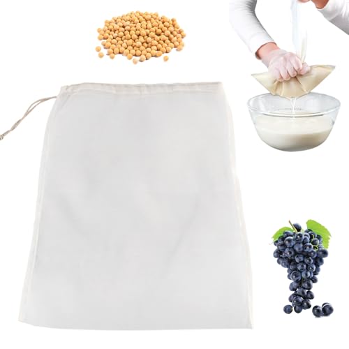 100 Mesh Fine Strainer Bags, 45x62cm Reusable Food Grade Wine Filter Bag Nut Milk Bags Coffee Cheese Cloths Strainer for Straining Food Nut Milk Brewing Needs